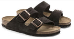 Arizona BS Birkenstock, (Stone Coin Nubuck & Mocha Suede)