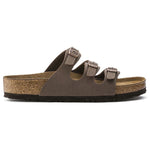 Birkenstock Florida, Women's Burkibuc /Mocha        (Soft Footbed)